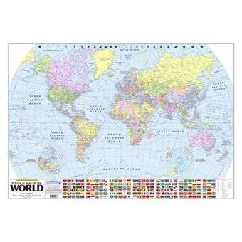 نقشه جهان و پرچم ها