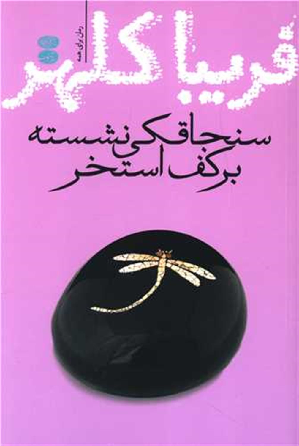 سنجاقکی نشسته بر کف استخر