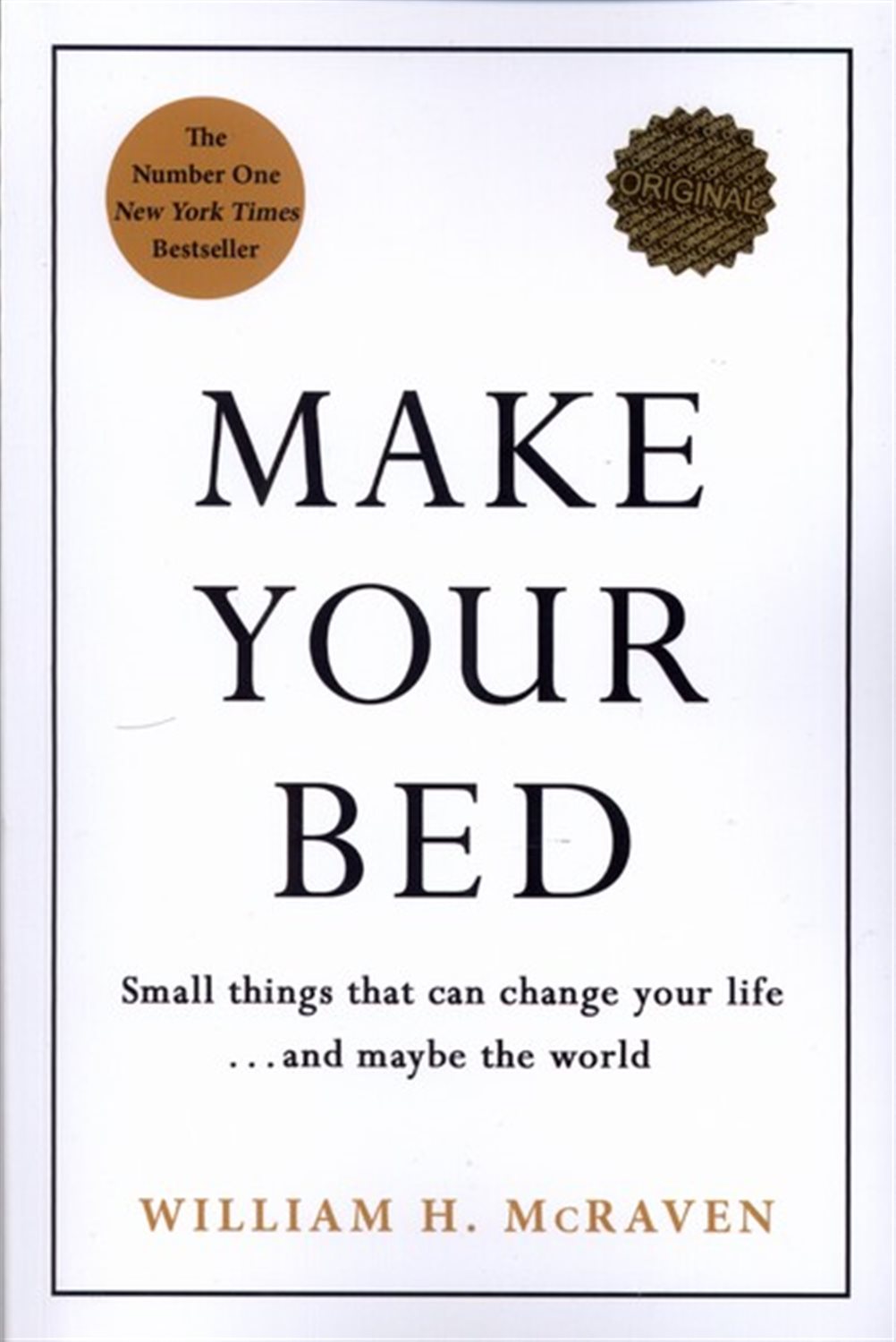  Make your bed(تختخوابت را مرتب کن)