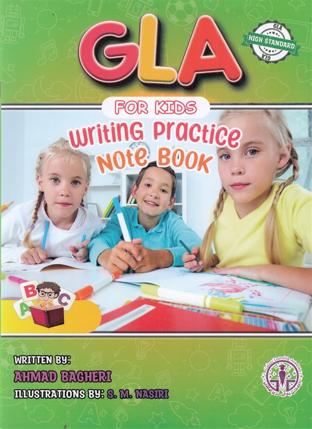 GLA for kids writing practice note book