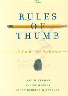 کتاب-rules-of-thumb-a-guide-for-writers-اثر-diana-roberts-wienbroer