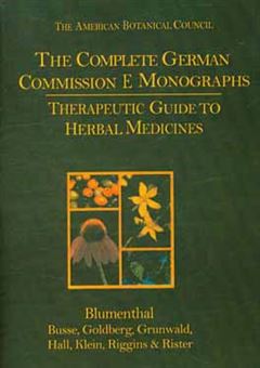 کتاب-the-complete-german-commission-e-monographs-therapeutic-guide-to-herbal-medicines-اثر-mark-blumenthal
