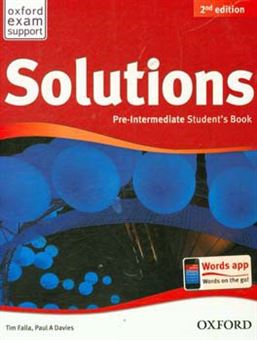 کتاب-solutions-pre-intermediate-student's-book-اثر-tim-falla