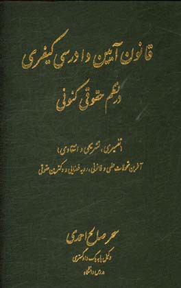 قانون آیین دادرسی کیفری در نظم حقوقی کنونی (تفسیری، تشریحی و انتقادی)