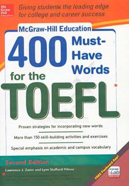 Mcgraw-Hill 400 must-have words for the TOEFL