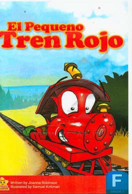 E1 pequeno tren rojo